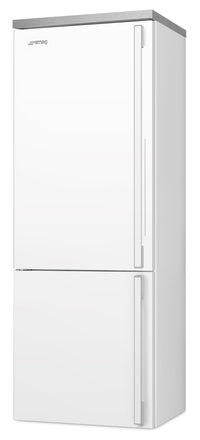 Smeg Portofino 16.2 Cu. Ft. Bottom-Freezer Refrigerator - FA490ULWH|Réfrigérateur Smeg Portofino de 16,2 pi3 à congélateur inférieur - FA490ULWH