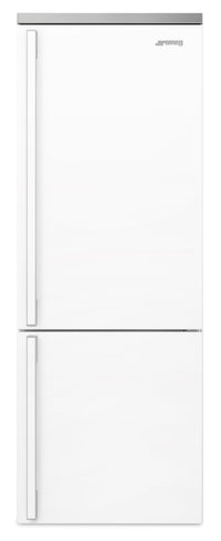 Smeg Portofino 16.2 Cu. Ft. Bottom-Freezer Refrigerator - FA490URWH|Réfrigérateur Smeg Portofino de 16,2 pi3 à congélateur inférieur - FA490URWH