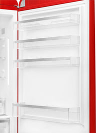 Smeg 18 Cu. Ft. Retro Bottom-Freezer Refrigerator - FAB38URRD|Réfrigérateur Smeg rétro de 18 pi3 à congélateur inférieur - FAB38URRD