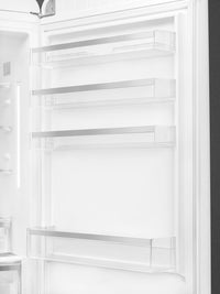 Smeg 18 Cu. Ft. Retro Bottom-Freezer Refrigerator - FAB38URWH|Réfrigérateur Smeg rétro de 18 pi3 à congélateur inférieur - FAB38URWH