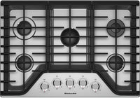 KitchenAid 30" 5-Burner Gas Cooktop – KCGS350ESS - Gas Cooktop in Stainless Steel