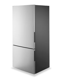 GE 31" 17.7 Cu. Ft. Counter-Depth Bottom-Freezer Refrigerator - Stainless Steel - GBE17HYRFS  | Réfrigérateur GE de 17,7 pi3 et de 31 po de profondeur comptoir à congélateur inférieur - acier inoxydable - GBE17HYRFS  | GBE17RFS