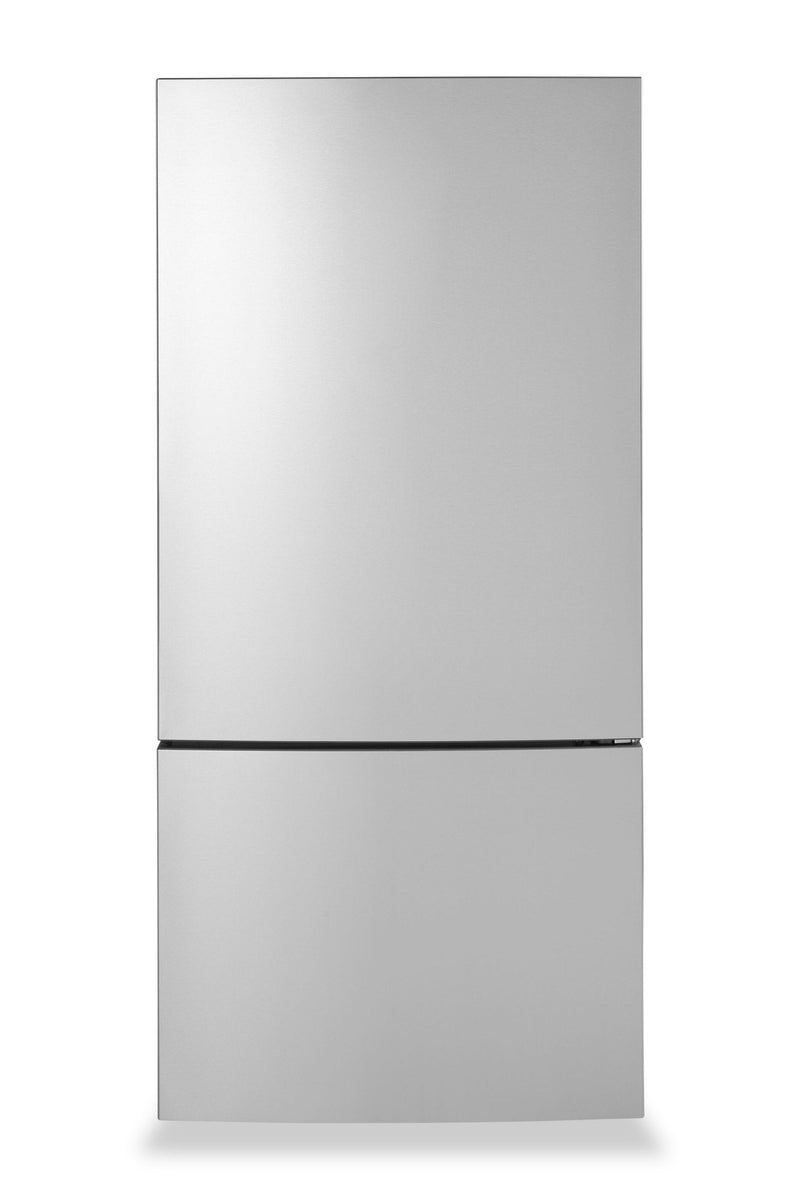 GE 31" 17.7 Cu. Ft. Counter-Depth Bottom-Freezer Refrigerator - Stainless Steel - GBE17HYRFS  | Réfrigérateur GE de 17,7 pi3 et de 31 po de profondeur comptoir à congélateur inférieur - acier inoxydable - GBE17HYRFS  | GBE17RFS