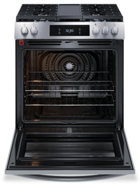 Frigidaire Gallery 6 Cu. Ft. Gas Range With Total Convection and Air Fry - Smudge-Proof® Stainless S… | Cuisinière à gaz Frigidaire Gallery de 6 pi³ avec convection totale et friture à air - acier inoxyda…