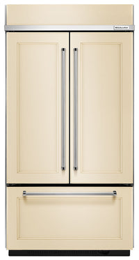 KitchenAid 24.2 Cu. Ft. Built-In French-Door Refrigerator – Panel Ready KBFN502EPA - Refrigerator in Panel Ready