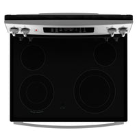 GE 5 Cu. Ft. Electric Range with Self Clean and 4 Burners - Stainless Steel - JCB830STSS | Cuisinière électrique GE de 5 pi³ avec autonettoyage et 4 brûleurs - acier inoxydable - JCB830STSS