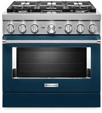 KitchenAid 36" Smart Commercial-Style Gas Range - KFGC506JIB