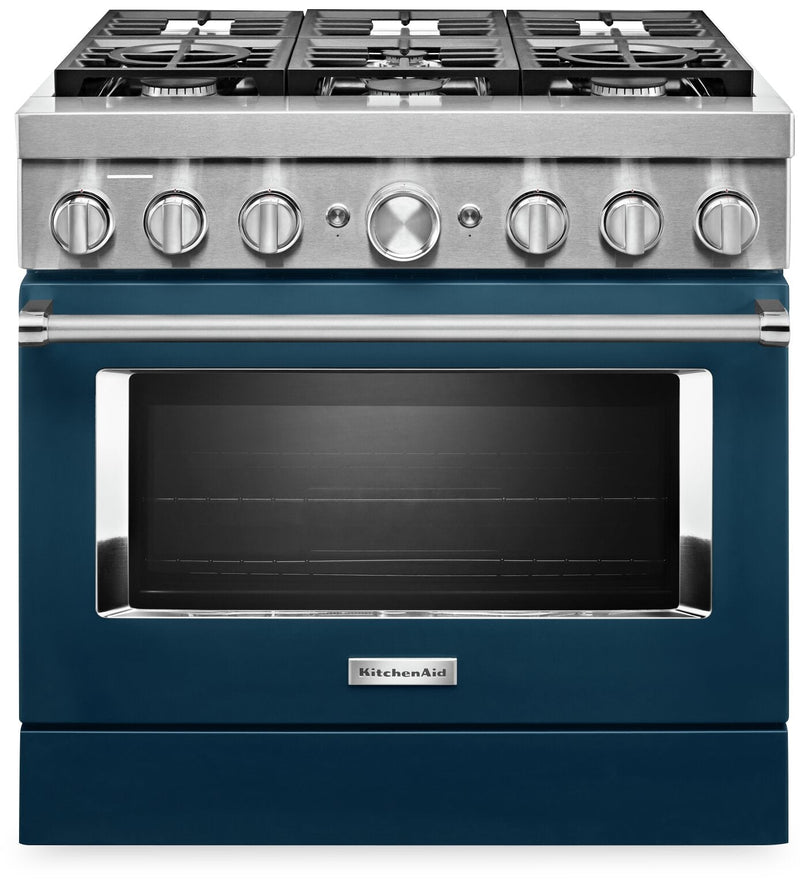 KitchenAid 36" Smart Commercial-Style Gas Range - KFGC506JIB