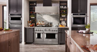 KitchenAid 48'' Smart Commercial-Style Gas Range with Griddle - KFGC558JSS - Gas Range in Stainless Steel 