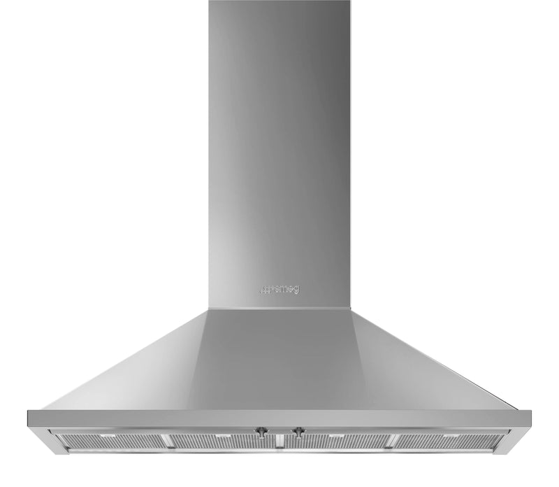 Smeg Portofino 48" Wall-Mount Range Hood - KPF48UX|Hotte de cuisinière murale Smeg Portofino de 48 po - KPF48UX