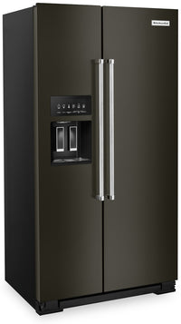 KitchenAid 19.9 Cu. Ft. Counter-Depth Side-by-Side Refrigerator - KRSC700HBS