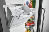 KitchenAid 19.9 Cu. Ft. Counter-Depth Side-by-Side Refrigerator - KRSC700HBS