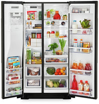 KitchenAid 19.9 Cu. Ft. Counter-Depth Side-by-Side Refrigerator - KRSC700HBS