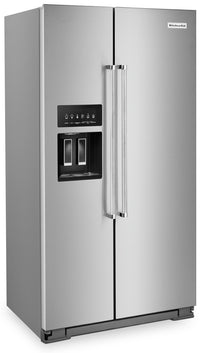 KitchenAid 19.9 Cu. Ft. Counter-Depth Side-by-Side Refrigerator - KRSC700HPS