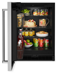 KitchenAid 5 Cu. Ft. Under-Counter Refrigerator with Left-Swing Door - KURL114KSB 