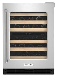 KitchenAid 5 Cu. Ft. 46-Bottle Wine Cellar with Right-Swing Door - KUWR214KSB 