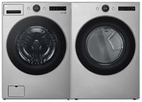 LG 5.2 Cu. Ft. Front-Load Washer and 7.4 Cu. Ft. Gas Dryer with TurboSteam® | Laveuse à chargement frontal 5,2 pi³ et sécheuse à gaz 7,4 pi³ avec technologie TurboSteamMD de LG | LGFL550G