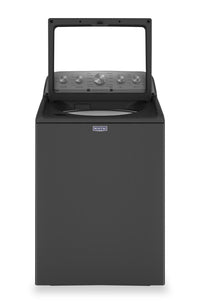 Maytag 5.5 Cu. Ft. Top-Load Washer with Power™ Impeller and 7 Cu. Ft. Gas Dryer with Steam - Volcano Black | Laveuse à chargement par le haut de 5,5 pi3 avec turbine PowerMC et sécheuse à gaz de 7 pi3 avec vapeur de Maytag - noir volcan | MATL543B