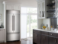 KitchenAid 20.8 Cu. Ft. Built-In French Door Refrigerator - Stainless Steel - Refrigerator with Ice Maker in Stainless Steel