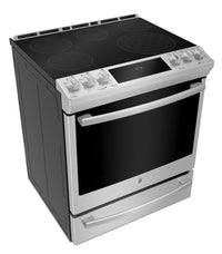 GE Profile 5.3 Cu. Ft. Electric Range with True European Convection - PCS940YMFS 