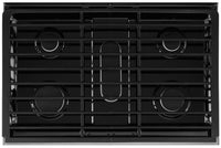 Whirlpool® 6.0 Cu. Ft. Gas Double Oven Range with EZ-2-Lift™ Hinged Grates - Gas Range in Stainless Steel/Black