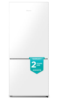 Hisense 14.7 Cu. Ft. Counter-Depth Bottom-Mount Refrigerator - RB15A2CWE 