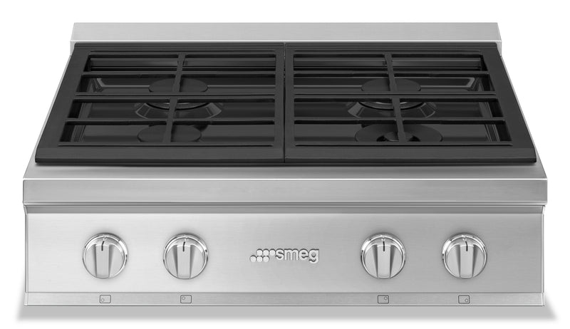 Smeg Portofino 30" Gas Rangetop - RTU304GX|Surface de cuisson à gaz Smeg Portofino de 30 po - RTU304GX