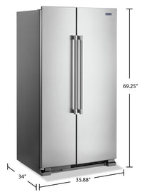 Maytag 25 Cu. Ft. Side-by-Side Refrigerator - MSS25N4MKZ  