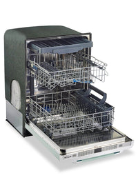 Classic Retro by Unique 24" 45 dBA Top-Control Dishwasher - Summer Mint Green - UGP-24CR DW LG | Lave-vaisselle Classic Rétro par Unique de 24 po et de 45 dBA avec commandes sur le dessus - vert menthe estival - UGP-24CR DW LG | 24CRDWLG