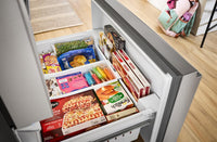 Whirlpool 36" 30 Cu. Ft. French-Door Refrigerator with Dual Ice Makers - Stainless Steel - WRFF3736SZ  | Réfrigérateur Whirlpool de 36 po et de 30 pi3 à portes françaises avec machine à glaçons double - acier inoxydable - WRFF3736SZ  | WRFF373Z
