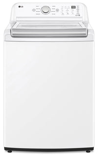 LG 5.6 Cu. Ft. Top-Load Washer with 4-Way™ Agitator and 7.3 Cu. Ft. Electric Dryer | Laveuse à chargement par le haut de 5,6 pi³ avec agitateur à 4 directions et sécheuse électrique de 7,3 pi³ de LG | LGTL7155