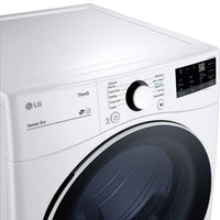 LG 5.2 Cu. Ft. Front-Load Washer 7.4 Cu. Ft. Electric Dryer with AI - White 