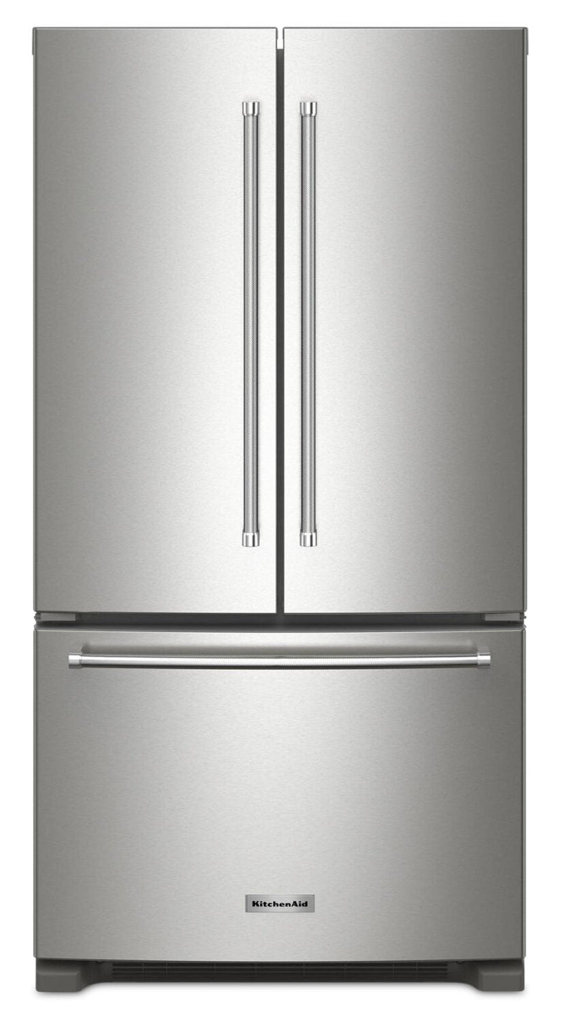 KitchenAid 36" 20 Cu. Ft. Counter-Depth French-Door Refrigerator - Stainless Steel - KRFC136RPS | Réfrigérateur KitchenAid de 36 po et de 20 pi3 de profondeur comptoir à portes françaises - acier inoxydable - KRFC136RPS | KRFC13PS