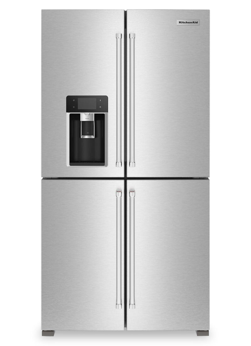 KitchenAid 36" 19.4 Cu. Ft. Counter-Depth 4-Door Refrigerator - Stainless Steel - KRQC736RPS | Réfrigérateur à 4 portes KitchenAid de 36 po et de 19,4 pi3 de profondeur comptoir - acier inoxydable - KRQC736RPS | KRQC736S