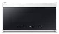 Samsung 2.1 Cu. Ft. Over-the-Range Microwave with 400 CFM and Glass Touch Control - White Glass - ME… | Four à micro-ondes à hotte intégrée Samsung de 2,1 pi³ avec 400 pi³/min et commandes tactiles en ver…