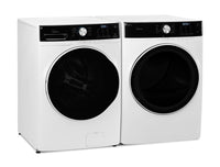 Midea 5.2 Cu. Ft. Front-Load Washer and 8 Cu. Ft. Electric Dryer - White | Laveuse à chargement frontal de 5,2 pi³ et sécheuse électrique de 8 pi³ de Midea  | MITL52NW