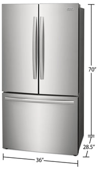 Frigidaire Gallery 23.3 Cu. Ft. Counter-Depth French-Door Refrigerator - GRFG2353AF 