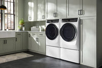 Electrolux 5.2 Cu. Ft. Perfect Steam™ Front-Load Washer and 8 Cu. Ft. Electric Dryer - White  | Laveuse à chargement frontal Perfect SteamMC de 5,2 pi³ et sécheuse électrique de 8 pi³ de Electrolux - blanches  | ELFL773C