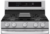 LG 5.8 Cu. Ft. Smart True Convection Gas Range with Air Fry - LRGL5825F - Gas Range in Stainless Steel