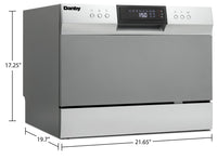 Danby 6 Place Setting Countertop Dishwasher - DDW631SDB 