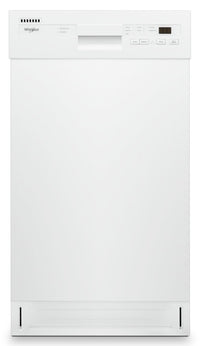 Whirlpool 18" 50 dBA Built-In Front-Control Dishwasher - White - WDPS5118PW | Lave-vaisselle encastré Whirlpool de 18 po et de 50 dBA avec commandes à l’avant - blanc - WDPS5118P…