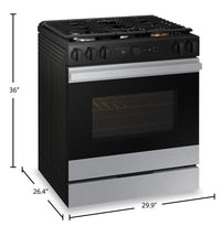 Samsung 6 Cu. Ft. Smart Gas Slide In Range with Oven Camera - Stainless Steel - NSG6DG8700SRAA | Cuisinière intelligente à gaz encastrée Samsung de 6 pi³ avec caméra de four - acier inoxydable - NS…