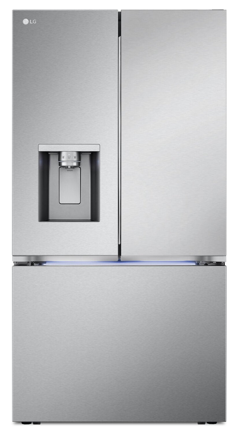 LG 36" 31 Cu. Ft. French-Door Standard-Depth MAX™ Refrigerator - Smudge Proof Stainless Steel - LRYX… | Réfrigérateur LG de 31 pi³ et de 36 po à portes françaises de profondeur standard MAXMC - acier inox…