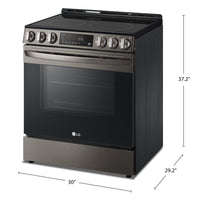 LG 6.3 Cu. Ft. Smart Electric Range with Air Fry - LSEL6333D 