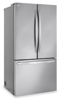 LG 36" 32 Cu. Ft. French-Door Standard-Depth MAX™ Refrigerator - Smudge Proof Stainless Steel - LRFL… | Réfrigérateur LG de 32 pi³ et de 36 po à portes françaises de profondeur standard MAXMC - acier inox…