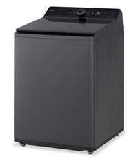 LG 6.1 Cu. Ft. Smart Top-Load High-Efficiency Washer - Black Steel - WT8405CB | Laveuse intelligente haute efficacité LG à chargement par le haut de 6,1 pi³ - acier noir - WT8405CB