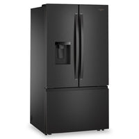 Whirlpool 36" 30 Cu. Ft. French-Door Refrigerator with Ice and Water - Black Stainless Steel - WRFF3536SV | Réfrigérateur Whirlpool de 36 po et de 30 pi3 à portes françaises avec eau et glaçons - acier inoxydable noir - WRFF3536SV | WRFF353V