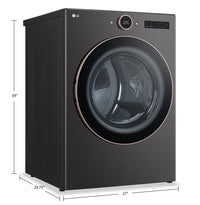 LG 7.4 Cu. Ft. Smart Electric Dryer with Steam Technology - DLEX6500B  