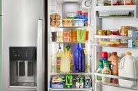 Whirlpool 36" 28.7 Cu. Ft. Side-by-Side Refrigerator – Fingerprint-Resistant Stainless - WRSF6536RZ | Réfrigérateur Whirlpool de 28,7 pi³ et de 36 po à compartiments juxtaposés - acier inoxydable résistant aux traces de doigts - WRSF6536RZ