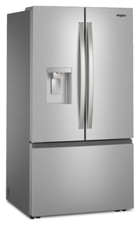 Whirlpool 36" 30 Cu. Ft. French-Door Refrigerator with Dual Ice Makers - Stainless Steel - WRFF3736SZ  | Réfrigérateur Whirlpool de 36 po et de 30 pi3 à portes françaises avec machine à glaçons double - acier inoxydable - WRFF3736SZ  | WRFF373Z
